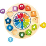 HAPE DEČIJA DRVENA SLAGALICA SAT - Slika 2