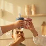 Čaša sa slamčicom 250 ml – FairyGarden - Slika 2