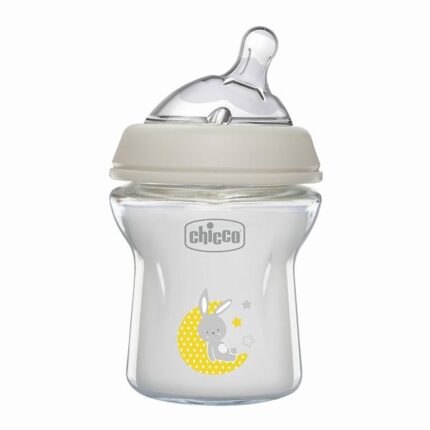 CHICCO NF STAKLENA FLAŠICA ,150ML ,SILIKON,0+M