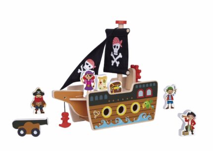 TOOKY TOY DRVENI PIRATSKI BROD