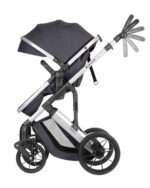 Kikka Boo Darling Premium kolica za bebe 3u1 Dark Grey - Slika 9