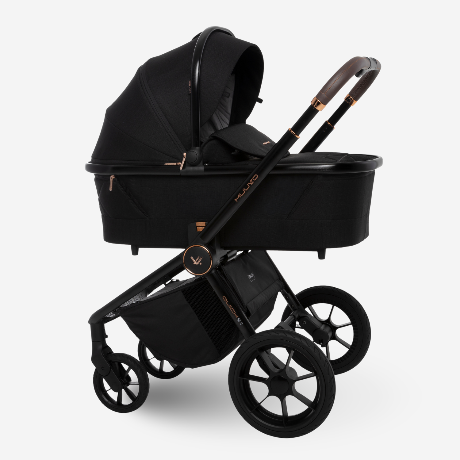 Muuvo Quick SE2 kolica za bebe 2u1 - Sunset Black