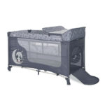 LORELLI PRENOSIVI KREVET MOONLIGHT 2 NIVOA - COOL GREY PANDAS (2023) - Slika 2