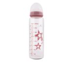 LORELLI STAKLENA FLASICA 240ml SA ANTI-COLIC CUCLOM - PINK STARS - Slika 2