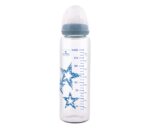 LORELLI STAKLENA FLASICA 240ml SA ANTI-COLIC CUCLOM - BLUE STARS