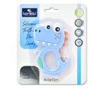 LORELLI SILIKONSKA GLODALICA ZA BEBE DINO - LUCKY BLUE