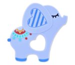 LORELLI SILIKONSKA GLODALICA ZA BEBE ELEPHANT - LUCKY BLUE - Slika 2