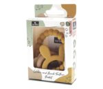 LORELLI SILIKONSKO DRVENA GLODALICA ZA BEBE RABBIT NATURAL - YELLOW