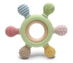 LORELLI SILIKONSKO DRVENA GLODALICA ZA BEBE RUDDER - FRESH GREEN - Slika 4