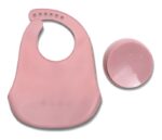 LORELLI SILIKONSKI SET ZA HRANJENJE (2kom) NATURAL - DEEP PINK