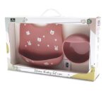 LORELLI SILIKONSKI SET ZA HRANJENJE (2kom) NATURAL - DEEP PINK - Slika 2