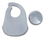 LORELLI SILIKONSKI SET ZA HRANJENJE (2kom) NATURAL - GREY