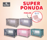 LORELLI PRENOSIVI KREVET MOONLIGHT 1 NIVO + POKLON DUSEK  CLASSIC 60/120/5CM