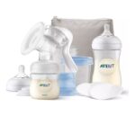 AVENT MANUELNA PUMPICA, SET ZA IZMAZANJE NATURAL (flasice, tufer, via solja sa adapterom) - Slika 12