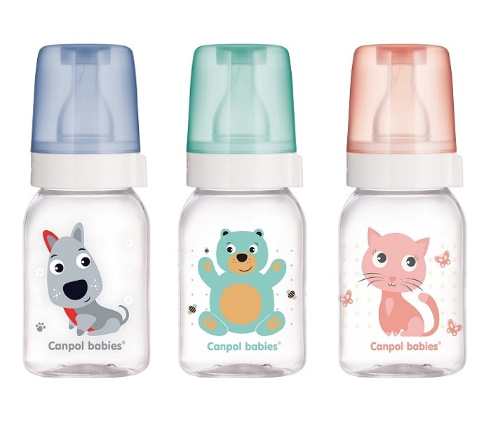 CANPOL BABIES FLASICA 120ML - HAPPY ANIMALS 11/851