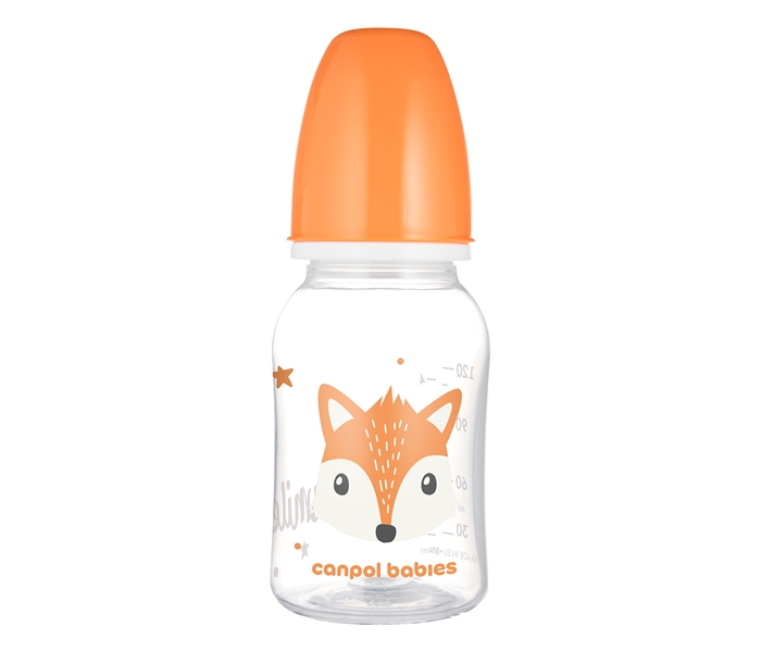 CANPOL BABIES FLASICA CUTE ANIMALS 120ml (11/851) - ORANGE