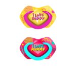 CANPOL BABIES SILIKONSKA VARALICA 0-6M NEON LOVE 2 KOM PINK - Slika 3
