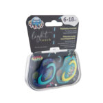 CANPOL BABIES SILIKONSKA VARALICA 6-18M NEON LOVE 2 KOM BLUE - Slika 2