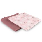 CANPOL BABIES MUSLIN PELENA (70x70cm) BONJOUR PARIS PINK - 2kom - Slika 4