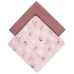 CANPOL BABIES MUSLIN PELENA (70x70cm) BONJOUR PARIS PINK - 2kom - Slika 2