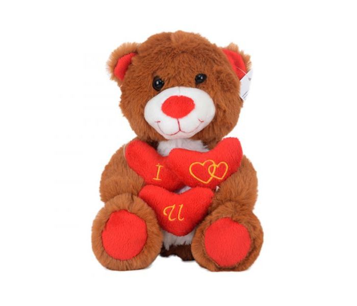 DIZI TOYS PLISANA IGRACKA 20CM MEDA SA SRCEM