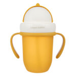 CANPOL BABIES SOLJA SA SILICONSKOM FLIP-TOP SLAMCICOM 210ML MATTE PASTELS - YELLOW - Slika 2