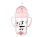 CANPOL BABIES NON-SPILL SPORTSKA SOLJA SA SLAMCICOM (TEG) 270ml 56/606 EXOTIC ANIMALS - PINK
