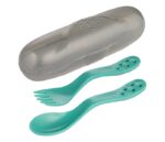 CANPOL BABIES SET ZA HRANJENJE - PUTNI SET KASIKA I VILJUSKA 74/019 - TURQOISE