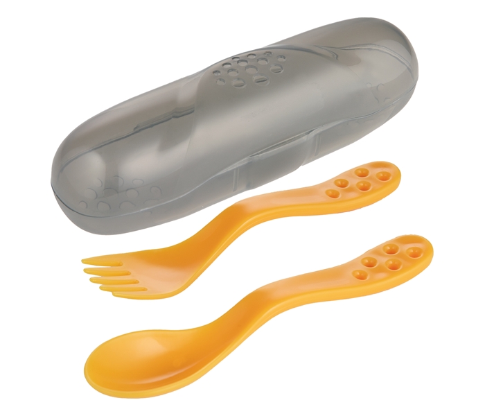 CANPOL BABIES SET ZA HRANJENJE - PUTNI SET KASIKA I VILJUSKA 74/019 - YELLOW