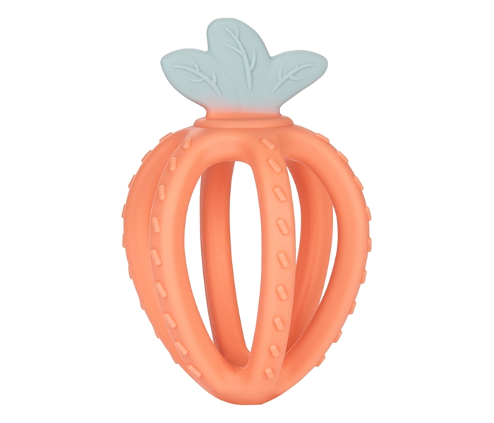 CANPOL BABIES 3D GLODALICA - SILICON STRAWBERRY - 80/400 - ORANGE