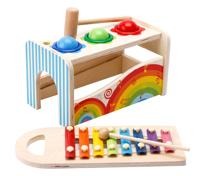 BBO DRVENA IGRACKA 3u1 - KUTIJA ZA UDARANJE SA KSILOFONOM (36m+)