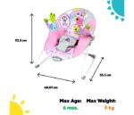 KIDS II BRIGHT STARTS LEZALJKA ZA BEBE - PINK PARADISE 16732