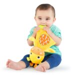 KIDS II BRIGHT STARTS ZVECKA/GLODALICA ZA BEBE - ZIRAFA I SLON 8916 SNUGGLE&TEETHE - Slika 2