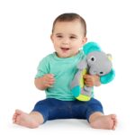 KIDS II BRIGHT STARTS ZVECKA/GLODALICA ZA BEBE - ZIRAFA I SLON 8916 SNUGGLE&TEETHE - Slika 3